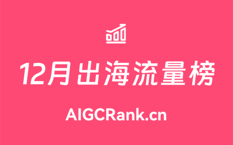 AIGCRank：2024年12月出海AI网站流量排行榜